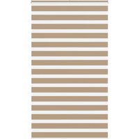 Berkfield Home Zebra Blind Sand Brown 135x230 cm Fabric Width 130.9 cm Polyester