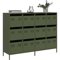 Sideboard Olive Green 135x39x103.5 cm Cold rolled Steel