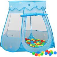 Berkfield Home Children Play Tent Blue 102x102x82 cm | Size: 102 x 102 x 82 cm