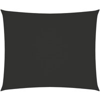 Berkfield Home Sunshade Sail Oxford Fabric Rectangular 3.5x4.5 m Anthracite in Black