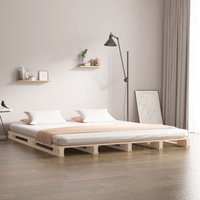 Berkfield Home Pallet Bed 160x200 cm Solid Wood Pine in Brown