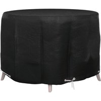 Berkfield Home Garden Furniture Cover 6 Eyelets Ø125x75 cm Round in Black | Size: 125x75 cm