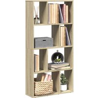 Berkfield Home Bookcase Sonoma Oak 60x20x120 cm Engineered Wood in Brown | Size: 60 x 20 x 120 cm