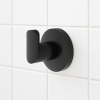 Matte Black Round Rob Hook Set 4