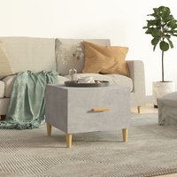 Berkfield Home Coffee Table Concrete Grey 50x50x40 cm Engineered Wood | Size: 50 x 50 x 40 cm