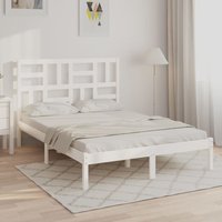 Bed Frame Solid Wood 140x190 cm