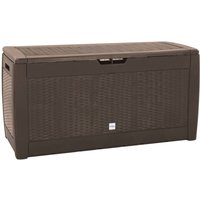 Berkfield Home Garden Storage Box Brown 119x48x60 cm PP | Size: 119 x 48 x 60 cm
