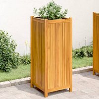 Garden Planter Liner 42x42x100 cm Solid Wood Acacia x 42 x 100 cm