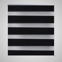 Berkfield Home Zebra Blind 80 x 150 cm Black