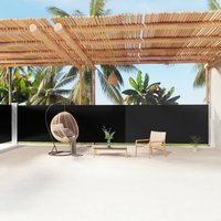 Berkfield Home Retractable Side Awning Black 160x1200 cm