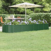 Garden Raised Bed Powder coated Steel 296x80x36 cm x 80 x 36 cm