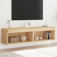 TV Cabinets LED Lights 2 pcs Sonoma Oak 60x30x30 cm x 30 x 30 cm