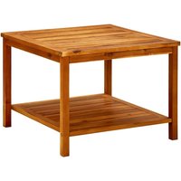 Berkfield Home Coffee Table 60x60x45 cm Solid Acacia Wood in Brown | Size: 60 x 60 x 45 cm