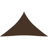 Berkfield Home Sunshade Sail Oxford Fabric Triangular 4x4x5.8 m Brown
