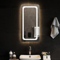 Berkfield Home LED Bathroom Mirror 40x80 cm in Clear