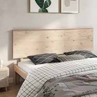 Berkfield Home Bed Headboard 204x6x82.5 cm Solid Wood Pine in Brown