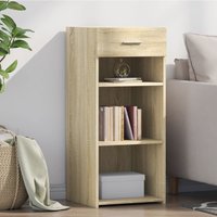 Berkfield Home Sideboard Sonoma Oak 40x42.5x93 cm Engineered Wood in Brown