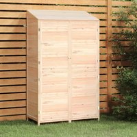 Berkfield Home Garden Shed 102x52x174.5 cm Solid Wood Fir in Brown