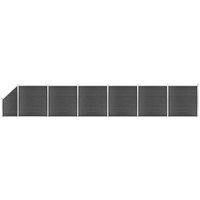 Berkfield Home Fence Panel Set WPC 1138x in Black