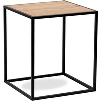 Nordlys Table Appoint End Table Industrial Square Furniture in Brown