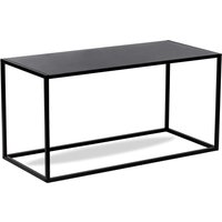 Nordlys Rectangular Modern Industrial Design Coffee Table in Black