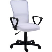 Nordlys Ergonomic Adjustable Office Chair with Armrests Nylon Base in White