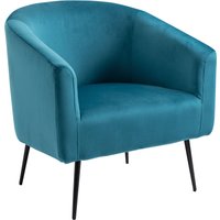 Scandinavian Design Metal Leg Lounge Chair
