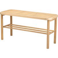 Scandinavian Wooden Entryway Bench Storage