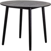 Nordlys Round Scandinavian Design Dining Table Wood in Black