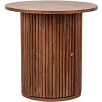 Nordlys Wooden Side Table with Storage Tray in Dark Brown