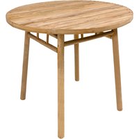 Nordlys Dining Table for 4 People (D90 cm) Round Bamboo in Brown