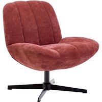 Nordlys Swivel Scandinavian Design Armchair in Red
