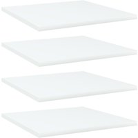 Berkfield Home Bookshelf Boards 4 pcs White 40x40x1.5 cm Engineered Wood