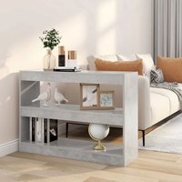 Berkfield Home Book Cabinet/Room Divider Concrete Grey 100x30x72 cm | Size: 100 x 30 x 72 cm