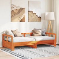 Berkfield Home Daybed without Mattress Wax Brown 80x200 cm Solid Wood Pine