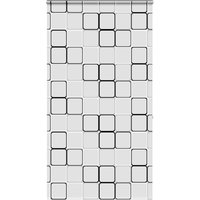 Berkfield Home Shower Roller Blind with Cassette 130x240 cm Fabric Width 126 cm in Black