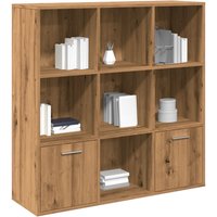 Berkfield Home Book Cabinet Artisan Oak 98x29x97.5 cm Engineered Wood in Brown