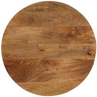 Berkfield Home Table Top √ò 50x2.5 cm Round Solid Wood Mango in Brown