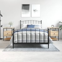 Berkfield Home Bedside Cabinets 2 pcs Sonoma Oak 40x42x56 cm Engineered Wood in Brown | Size: 40 x 42 x 56 cm