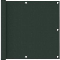 Berkfield Home Balcony Screen Dark Green 90x400 cm Oxford Fabric