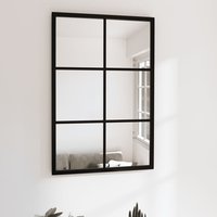 Berkfield Home Wall Mirror Black 60x40 cm Metal