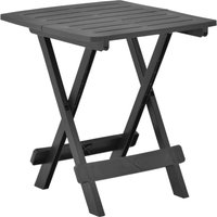 Berkfield Home Folding Garden Table Anthracite 45x43x50 cm Plastic in Black | Size: 45 x 43 x 50 cm