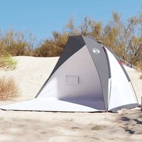 Berkfield Home Beach Tent Grey 268x223x125 cm 185T Polyester | Size: 268 x 223 x 125 cm