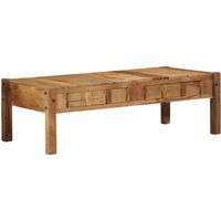 Berkfield Home Coffee Table 110x55x35 cm Solid Wood Reclaimed in Brown | Size: 110 x 55 x 35 cm
