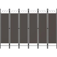 Berkfield Home 6-Panel Room Divider Anthracite 240x180 cm in Black