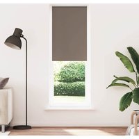 Berkfield Home Roller Blind Blackout Coffee 80x230 cm Fabric Width 75.7 cm Polyester in Brown