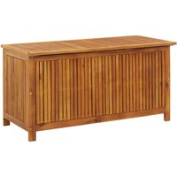 Berkfield Home Garden Storage Box 113x50x58 cm Solid Acacia Wood in Brown | Size: 113 x 50 x 58 cm