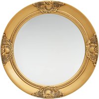 Berkfield Home Wall Mirror Baroque Style 50 cm Gold