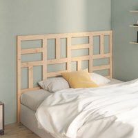 Berkfield Home Bed Headboard 166x4x104 cm Solid Wood Pine in Brown | Size: 166 x 4 x 104 cm
