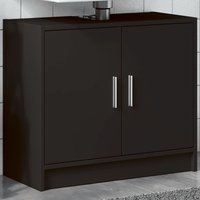 Berkfield Home Sink Cabinet Black 63x29x55 cm Engineered Wood | Size: 63 x 29 x 55 cm